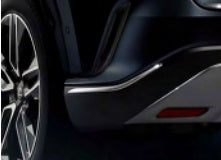 Genuine Lexus Japan 2023-2026 RX Rear Bumper Lower Chrome Garnish Set