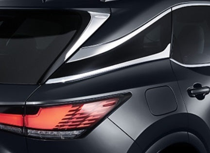Genuine Lexus Japan 2023-2026 RX Rear Quarter Signature Chrome Molding Set