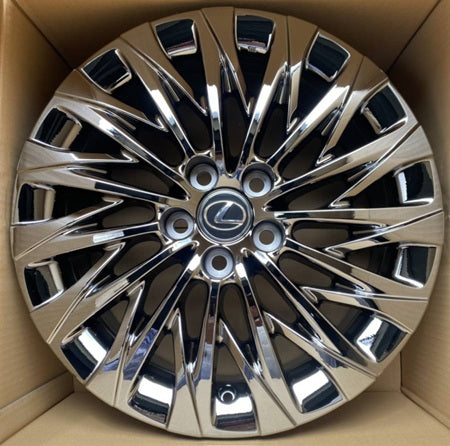 Genuine Lexus Japan 2024-2025 Lexus LM 19inch Super Bright Chrome Premium Forged Aluminum Wheel Set (Set of 4)