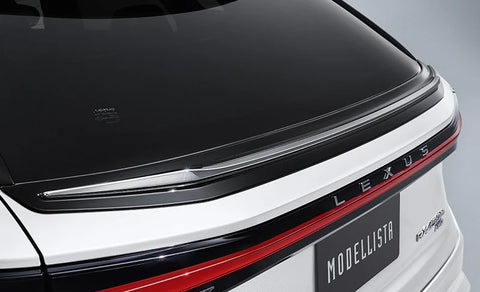 Genuine Lexus Japan 2023-2026 RX Piano Black Rear Back Door Spoiler with Chrome Garnish