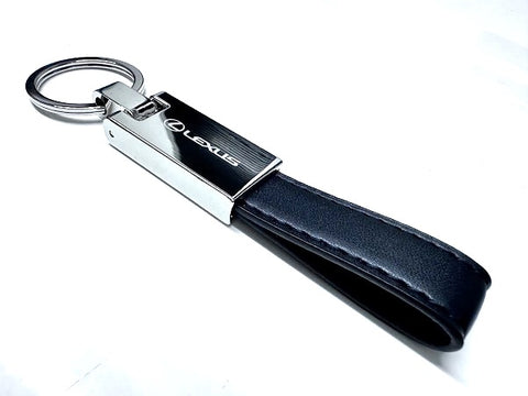 Lexus Black Leather Loop Luxury Key Chain