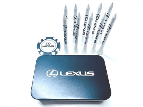 Lexus Golf Tees and Ball Marker Set