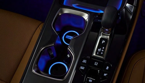 Genuine Lexus Japan 2022-2025 NX Multicolor LED Illuminated Drink Holder Plate Kit