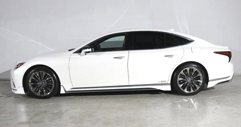 Genuine Lexus Japan 2021-2025 LS 500/500h Factory Painted Side Skirts with Chrome Garnish