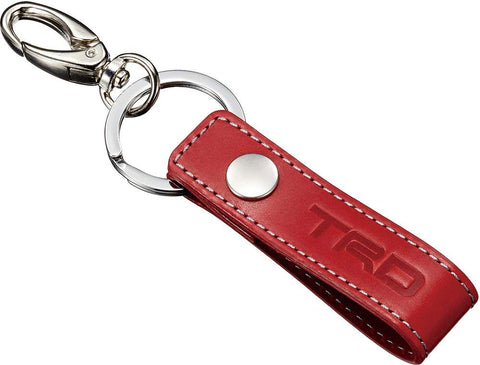 TRD JAPAN Genuine Leather Premium Key Tag (RED)