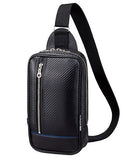 TRD JAPAN Carbon Pattern Leather Crossbody Bag