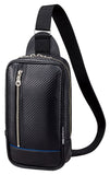 TRD JAPAN Carbon Pattern Leather Crossbody Bag