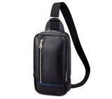 TRD JAPAN Carbon Pattern Leather Crossbody Bag