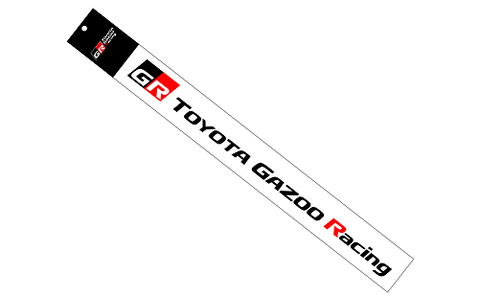 Genuine Toyota Japan 2020-2025 GR Toyota Gazoo Racing Graphic Sticker Decal (Black)