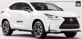 Genuine Lexus Japan 2015-2021 NX Factory Painted Fender Arch Moldings