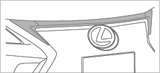 Genuine Lexus Japan 2014-2017 CT Front Grille Upper Black Chrome Garnish