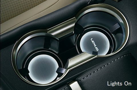Genuine Lexus Japan 2015-2021 NX Illuminated Drink Holder Plate Set