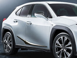 Genuine Lexus Japan 2019-2026 UX Black Chrome Body-Side Garnish Set (SET OF 4)