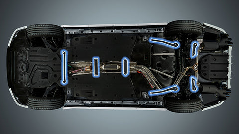 TRD JAPAN 2019-2025 Lexus ES Member Brace Set